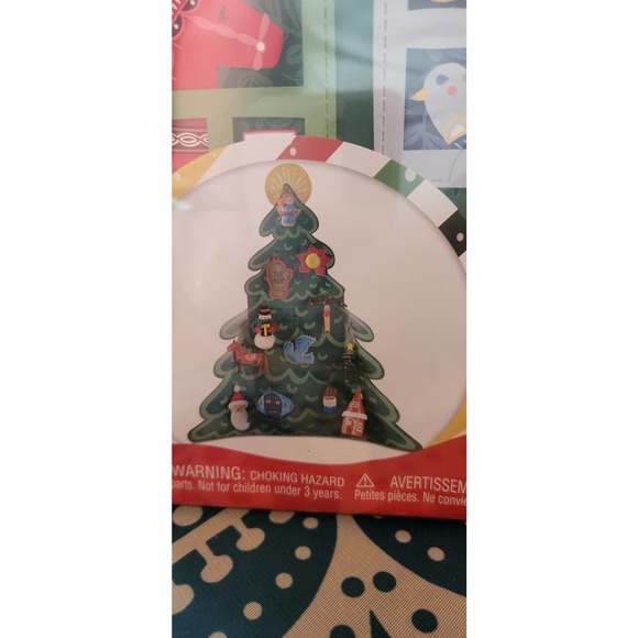 Xmas holiday 12 piece craft kit ornaments Christmas count down Santa snowman diy - Picture 4 of 10